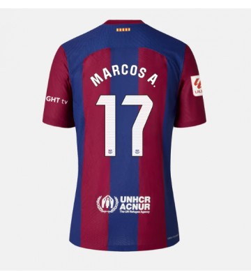 Barcelona Marcos Alonso #17 Replika Hjemmebanetrøje Dame 2023-24 Kortærmet